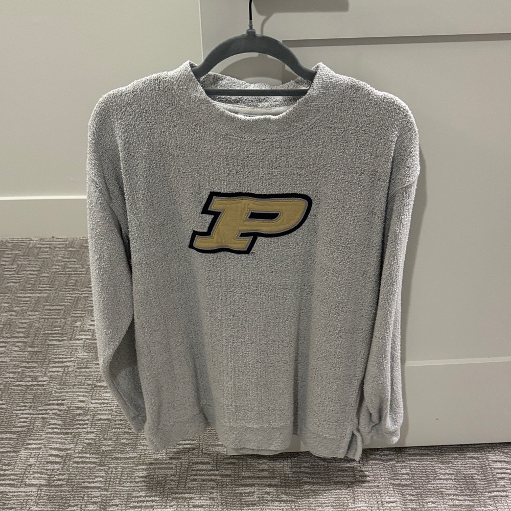 Gray Purdue University Women's Sweatshirt